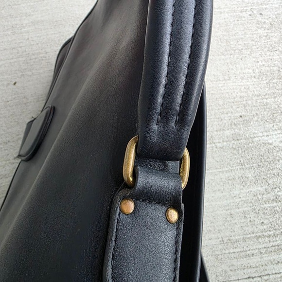 Vintage Coach 5180 Leather Messenger Briefcase Black Made in USA - Picture 7 of 12